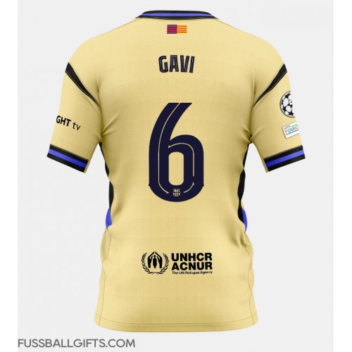 Barcelona Paez Gavi #6 Fußballbekleidung Auswärtstrikot 2025-26 Kurzarm